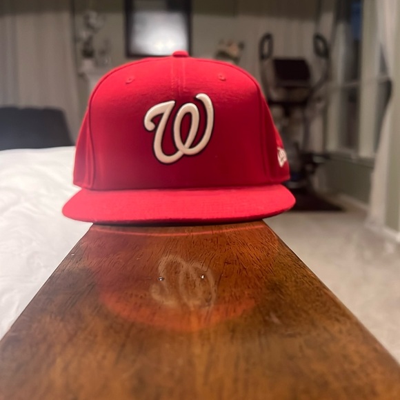 Washington Nationals fitted all red hat - Picture 1 of 6